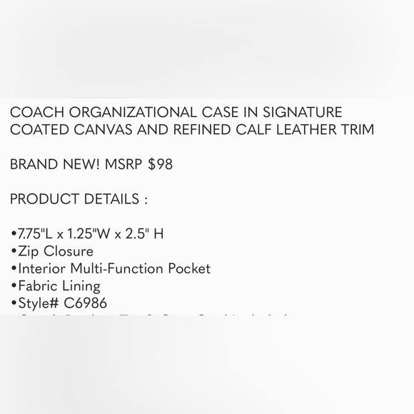 Coach Case - Picture 6 of 6